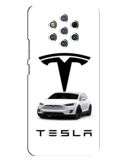 Чехол для Nokia 9 с картинкой «Tesla White Style»