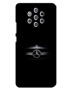 Чехол для Nokia 9 с картинкой «Mercedes — абстрактные линии»