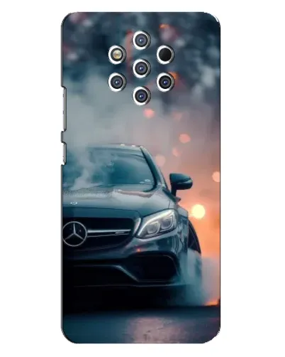 Чехол для Nokia 9 с картинкой «Mercedes — ночной город» Чехол для Nokia 9 с картинкой «Mercedes — ночной город»