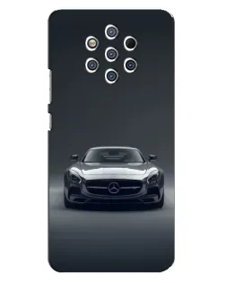 Чехол для Nokia 9 с картинкой «Mercedes на черном»