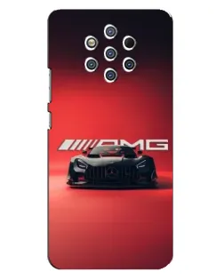 Чехол для Nokia 9 с картинкой «Mercedes AMG — красная линия»