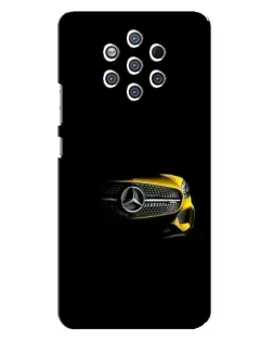 Чехол для Nokia 9 с картинкой «Mercedes — ретро стиль»