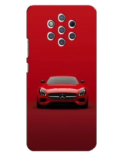 Чехол для Nokia 9 с картинкой «Красный Mercedes AMG»