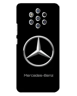 Чехол для Nokia 9 с картинкой «Mercedes Silver Logo»