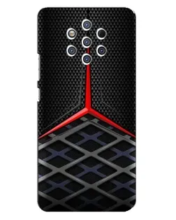 Чехол для Nokia 9 с картинкой «Mercedes Carbon Grid»