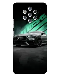 Чехол для Nokia 9 с картинкой «Темный Mercedes AMG»