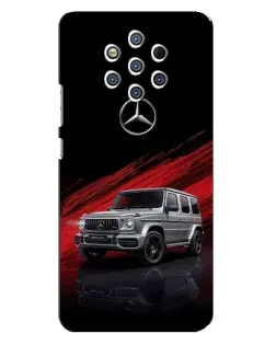 Чехол для Nokia 9 с картинкой «Mercedes G-Class красный»