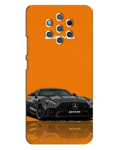 Чехол для Nokia 9 с картинкой «Оранжевый Mercedes AMG» Чехол для Nokia 9 с картинкой «Оранжевый Mercedes AMG»