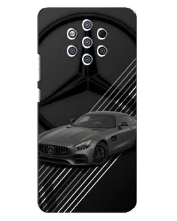 Чехол для Nokia 9 с картинкой «Mercedes AMG — графика»