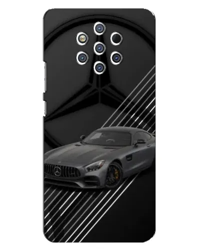 Чехол для Nokia 9 с картинкой «Mercedes AMG — графика» Чехол для Nokia 9 с картинкой «Mercedes AMG — графика»