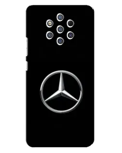Чехол для Nokia 9 с картинкой «Mercedes классический лого»