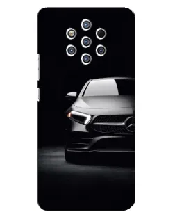 Чехол для Nokia 9 с картинкой «Свет фар Mercedes»