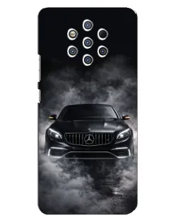Чехол для Nokia 9 с картинкой «Mercedes в дыму»