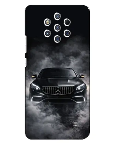 Чехол для Nokia 9 с картинкой «Mercedes в дыму» Чехол для Nokia 9 с картинкой «Mercedes в дыму»