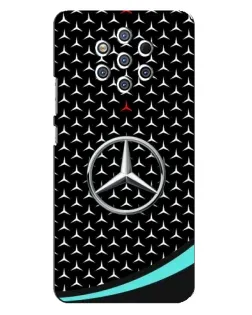Чехол для Nokia 9 с картинкой «Mercedes — бирюзовый акцент»
