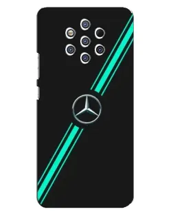 Чехол для Nokia 9 с картинкой «Спортивные линии Mercedes»