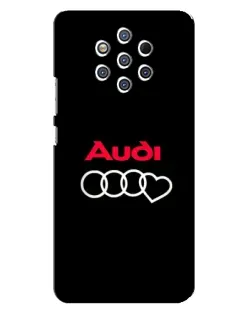 Чехол для Nokia 9 с картинкой «Логотип Audi Heart»