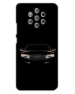 Чехол для Nokia 9 с картинкой «Audi — ночной контур»