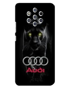 Чехол для Nokia 9 с картинкой «Пантера и Audi»