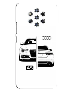 Чехол для Nokia 9 с картинкой «Audi — контрастный дизайн»