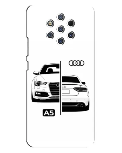 Чехол для Nokia 9 с картинкой «Audi — контрастный дизайн» Чехол для Nokia 9 с картинкой «Audi — контрастный дизайн»
