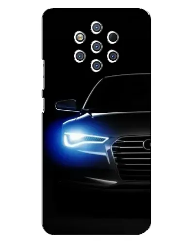 Чехол для Nokia 9 с картинкой «Неоновый взгляд Audi» Чехол для Nokia 9 с картинкой «Неоновый взгляд Audi»