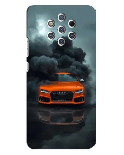 Чехол для Nokia 9 с картинкой «Audi в облаках дыма» Чехол для Nokia 9 с картинкой «Audi в облаках дыма»