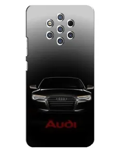 Чехол для Nokia 9 с картинкой «Audi — градиентный контур»