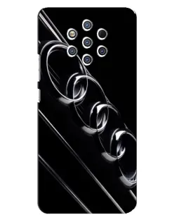 Чехол для Nokia 9 с картинкой «Audi — абстрактные кольца»