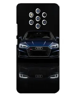 Чехол для Nokia 9 с картинкой «Audi — ночное отражение»