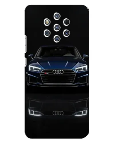 Чехол для Nokia 9 с картинкой «Audi — ночное отражение» Чехол для Nokia 9 с картинкой «Audi — ночное отражение»