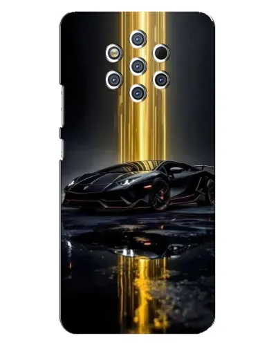 Чехол для Nokia 9 с картинкой «Ночной Lamborghini драйв» Чехол для Nokia 9 с картинкой «Ночной Lamborghini драйв»
