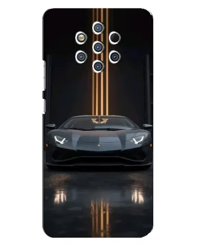 Чехол для Nokia 9 с картинкой «Lamborghini золотые линии» Чехол для Nokia 9 с картинкой «Lamborghini золотые линии»