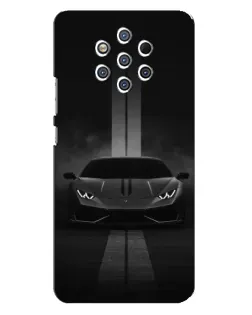 Чехол для Nokia 9 с картинкой «Lamborghini симметрия дорог»