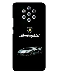 Чехол для Nokia 9 с картинкой «Логотип Lamborghini классика»