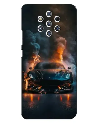 Чехол для Nokia 9 с картинкой «Lamborghini дымная эстетика» Чехол для Nokia 9 с картинкой «Lamborghini дымная эстетика»
