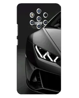 Чехол для Nokia 9 с картинкой «Lamborghini фары детализация»