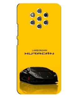Чехол для Nokia 9 с картинкой «Lamborghini Huracan черный»