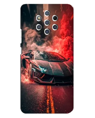 Чехол для Nokia 9 с картинкой «Lamborghini красный дым» Чехол для Nokia 9 с картинкой «Lamborghini красный дым»