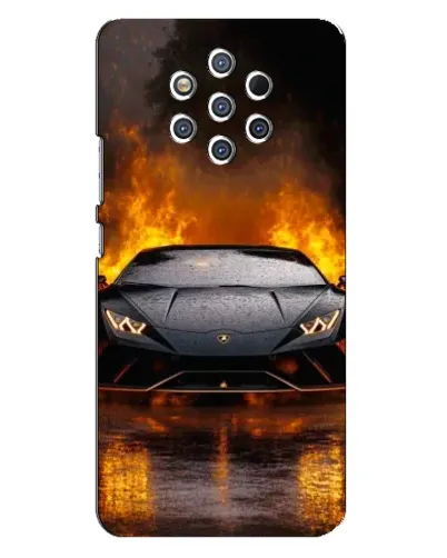 Чехол для Nokia 9 с картинкой «Lamborghini в огне» Чехол для Nokia 9 с картинкой «Lamborghini в огне»