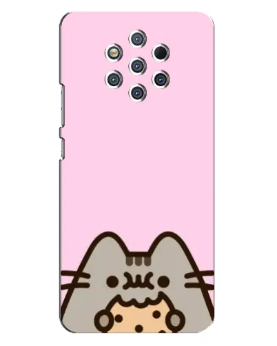Чехол для Nokia 9 с картинкой «Pusheen и печенье» Чехол для Nokia 9 с картинкой «Pusheen и печенье»