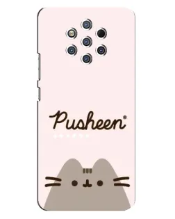 Чехол для Nokia 9 с картинкой «Pusheen логотип» Чехол для Nokia 9 с картинкой «Pusheen логотип»