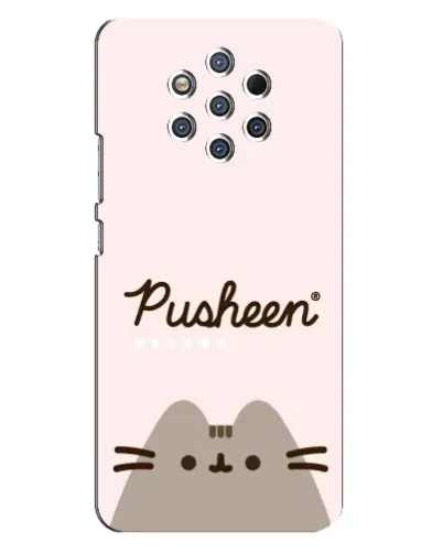 Чехол для Nokia 9 с картинкой «Pusheen логотип» Чехол для Nokia 9 с картинкой «Pusheen логотип»