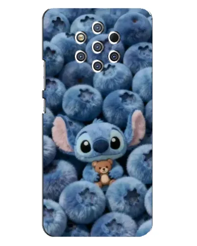 Чехол для Nokia 9 с картинкой «Стич и голубика» Чехол для Nokia 9 с картинкой «Стич и голубика»