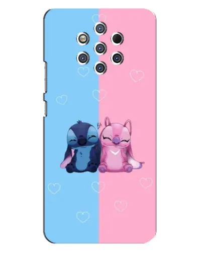 Чехол для Nokia 9 с картинкой «Stitch и Angel Love» Чехол для Nokia 9 с картинкой «Stitch и Angel Love»