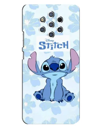 Чехол для Nokia 9 с картинкой «Stitch среди цветов» Чехол для Nokia 9 с картинкой «Stitch среди цветов»