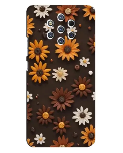 Чехол для Nokia 9 с картинкой «Узор из маленьких подсолнухов» Чехол для Nokia 9 с картинкой «Узор из маленьких подсолнухов»