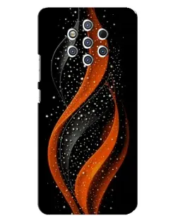 Чехол для Nokia 9 с картинкой «Огненная звездная волна»