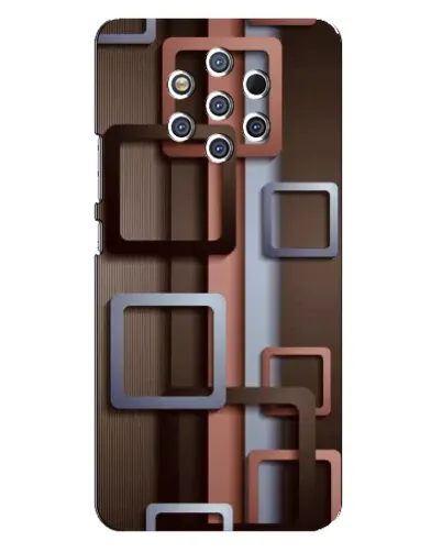 Чехол для Nokia 9 с картинкой «Коричневые объемные квадраты» Чехол для Nokia 9 с картинкой «Коричневые объемные квадраты»