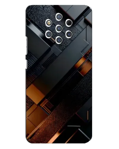 Чехол для Nokia 9 с картинкой «Черные геометрические блоки» Чехол для Nokia 9 с картинкой «Черные геометрические блоки»